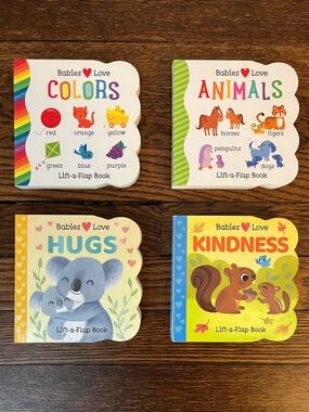 Babies Love Lift-a-Flip Board Books, Set of 4 Books